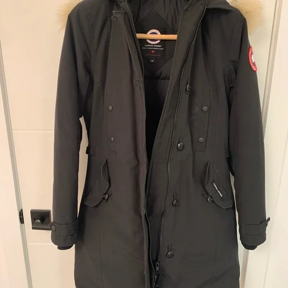 Canada Goose Black Parka with Fur Trim - Picture 4 of 11